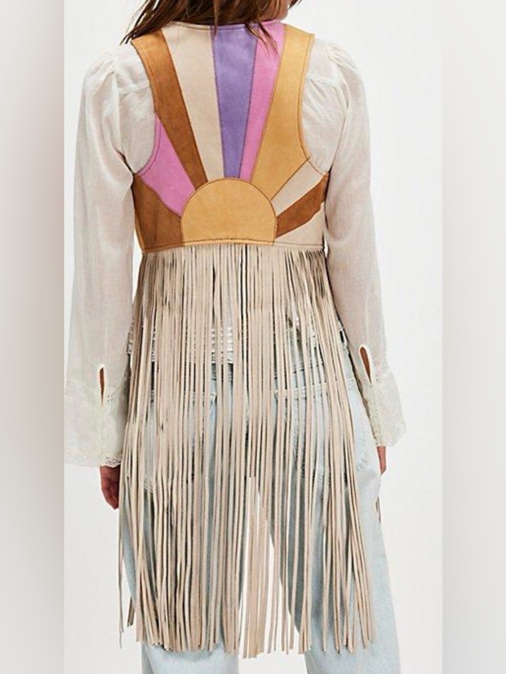 Spell Aquarius Suede fringe vest
